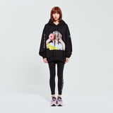 アクメドラビ(acme' de la vie) ADLV BABY FACE HOODIE BLACK DONUT1 R