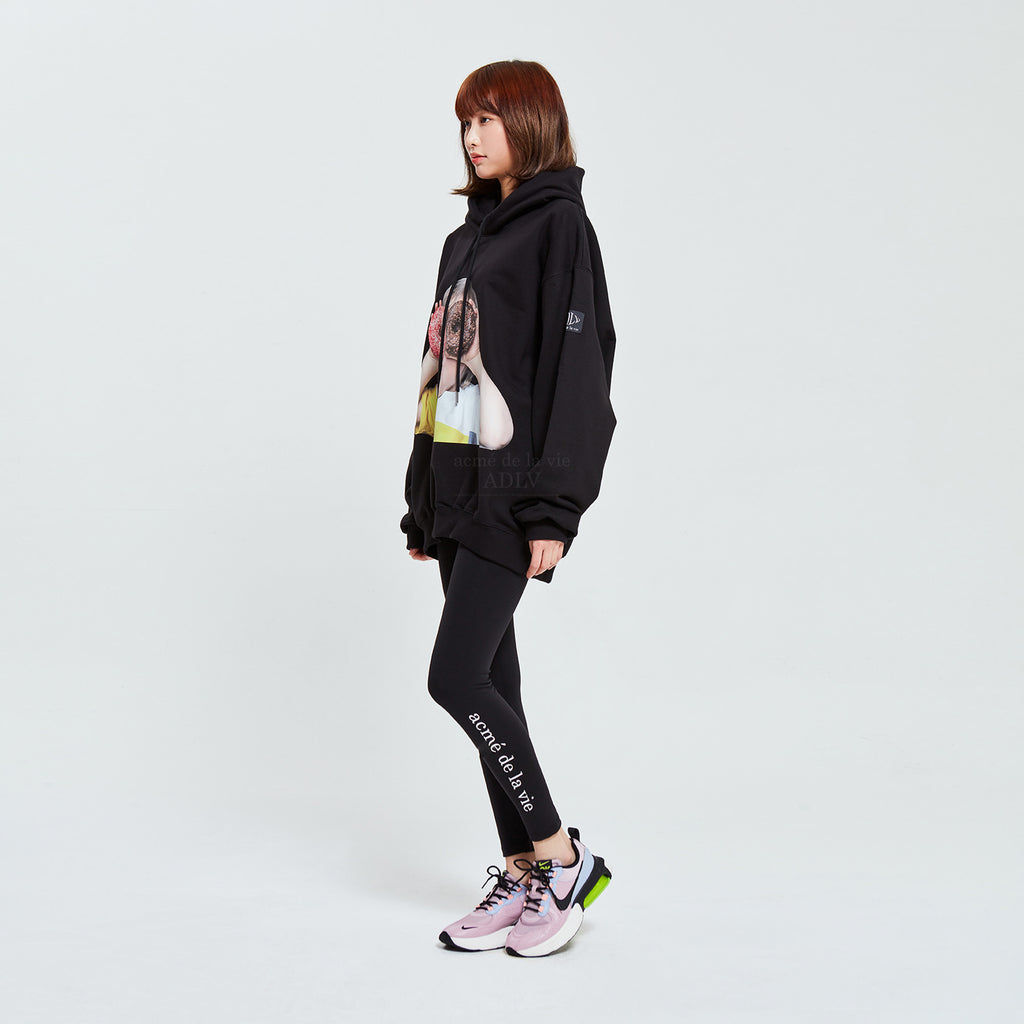 アクメドラビ(acme' de la vie) ADLV BABY FACE HOODIE BLACK