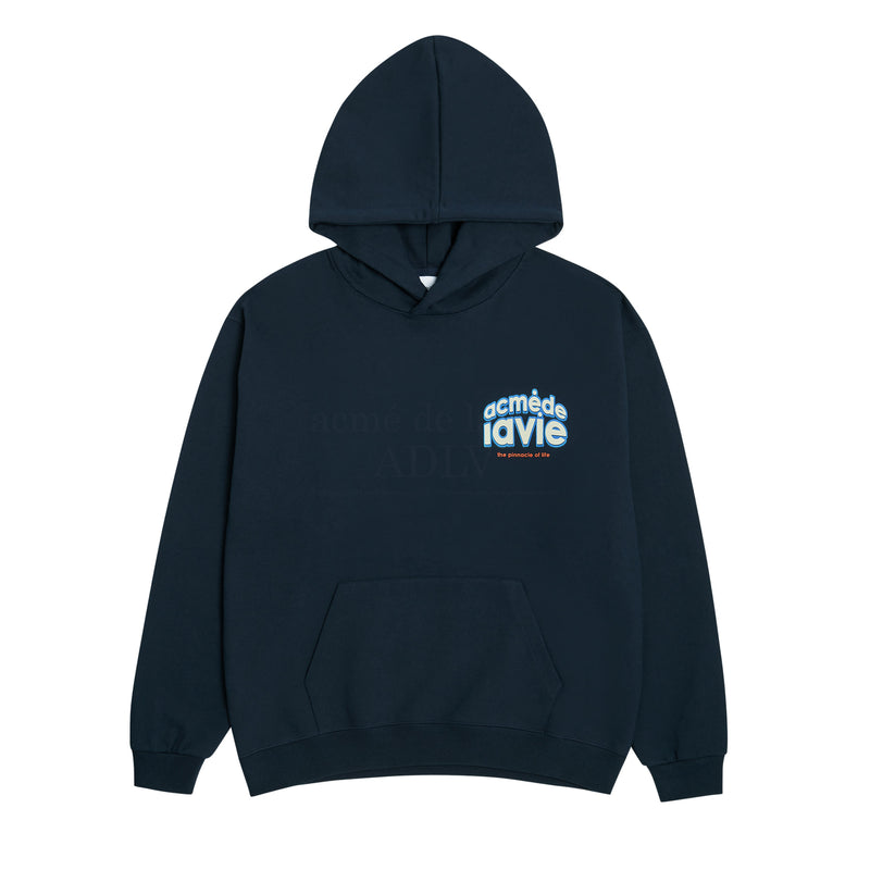 アクメドラビ(acme' de la vie)  CHOCOLATE LOGO HOODIE NAVY