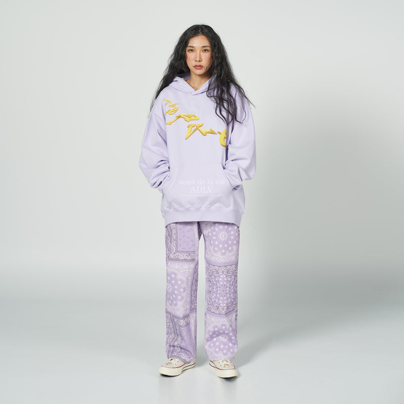 アクメドラビ(acme' de la vie)  PAISLEY COTTON PANTS PURPLE