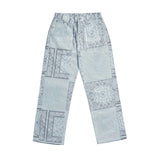 アクメドラビ(acme' de la vie)  PAISLEY COTTON PANTS SKYBLUE