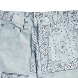 アクメドラビ(acme' de la vie)  PAISLEY COTTON PANTS SKYBLUE