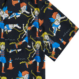 アクメドラビ(acme' de la vie)  ANGEL CHARACTER PATTERN SHIRTS BLACK