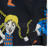 アクメドラビ(acme' de la vie)  ANGEL CHARACTER PATTERN SHIRTS BLACK