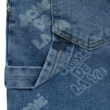 アクメドラビ(acme' de la vie) ADLV LOGO PATTERN DENIM SHORT PANTS BLUE
