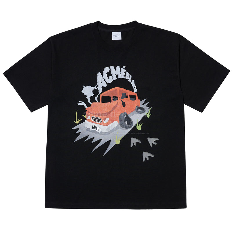 アクメドラビ(acme' de la vie)  51 ZONE SHORT SLEEVE T-SHIRT BLACK