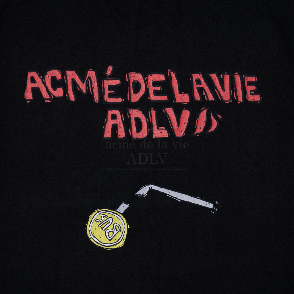 アクメドラビ(acme' de la vie)  ACME DE LA VIE BUS SHORT SLEEVE T-SHIRT BLACK