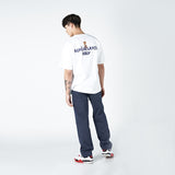 アクメドラビ(acme' de la vie) FRONT MULTI-CUT COTTON BANDING PANTS NAVY