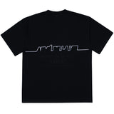 アクメドラビ(acme' de la vie)  CITY EMBROIDERY SHORT SLEEVE T-SHIRT BLACK