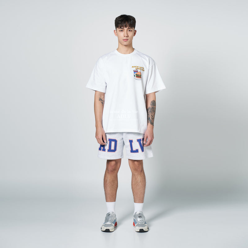 アクメドラビ(acme' de la vie) HAMBURGER SHORT SLEEVE T-SHIRT WHITE