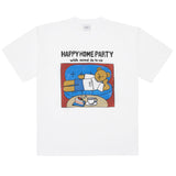 アクメドラビ(acme' de la vie)  HAPPY HOME PARTY SHORT SLEEVE T-SHIRT WHITE