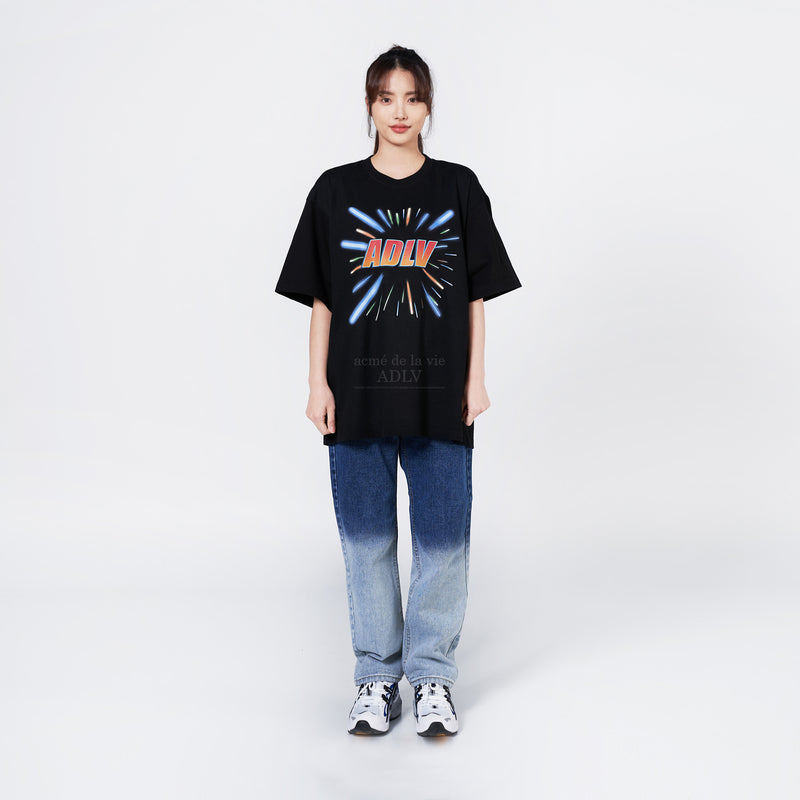 アクメドラビ(acme' de la vie) SF LIGHT SHORT SLEEVE T-SHIRT BLACK