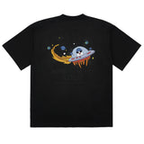 アクメドラビ(acme' de la vie)  SPACESHIP SHORT SLEEVE T-SHIRT BLACK