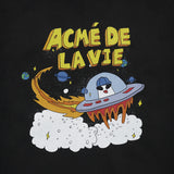 アクメドラビ(acme' de la vie)  SPACESHIP SHORT SLEEVE T-SHIRT BLACK