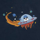 アクメドラビ(acme' de la vie)  SPACESHIP SHORT SLEEVE T-SHIRT NAVY