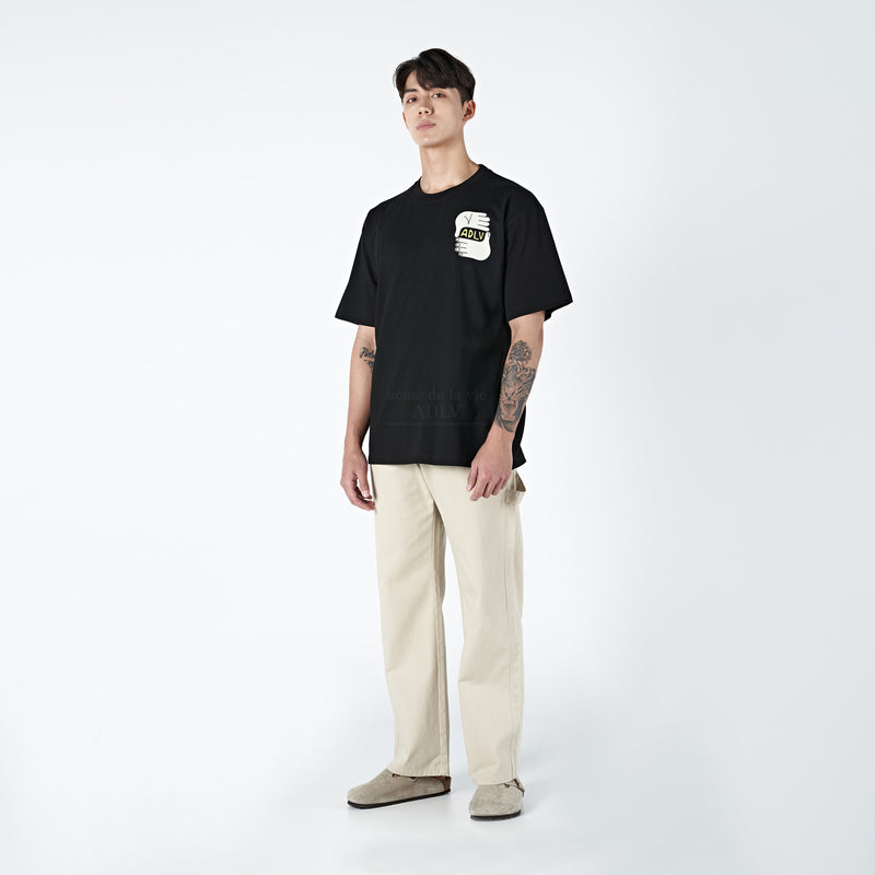 アクメドラビ(acme' de la vie) TWO HANDS SHORT SLEEVE T-SHIRT BLACK