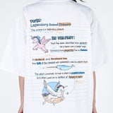 アクメドラビ(acme' de la vie)  UNICORN NOTE SHORT SLEEVE T-SHIRT WHITE