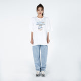 アクメドラビ(acme' de la vie)  UNICORN NOTE SHORT SLEEVE T-SHIRT WHITE