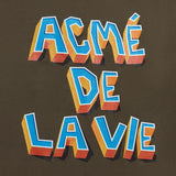アクメドラビ(acme' de la vie)  BLOCK LOGO SHORT SLEEVE T-SHIRT BROWN