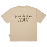 アクメドラビ(acme' de la vie) GLOSSY BASIC LOGO SHORT SLEEVE T-SHIRT BEIGE