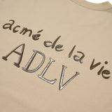 アクメドラビ(acme' de la vie) GLOSSY BASIC LOGO SHORT SLEEVE T-SHIRT BEIGE