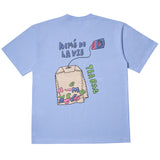 アクメドラビ(acme' de la vie) TEABAG LOGO SHORT SLEEVE T-SHIRT SKYBLUE