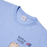 アクメドラビ(acme' de la vie) TEABAG LOGO SHORT SLEEVE T-SHIRT SKYBLUE