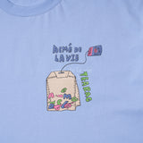 アクメドラビ(acme' de la vie) TEABAG LOGO SHORT SLEEVE T-SHIRT SKYBLUE