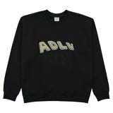 アクメドラビ(acme' de la vie) 3D TWO-TONE EMBROIDERY SWEATSHIRT BLACK