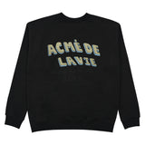 アクメドラビ(acme' de la vie) 3D TWO-TONE EMBROIDERY SWEATSHIRT BLACK