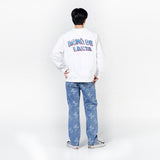 アクメドラビ(acme' de la vie)  3D TWO-TONE EMBROIDERY SWEATSHIRT WHITE