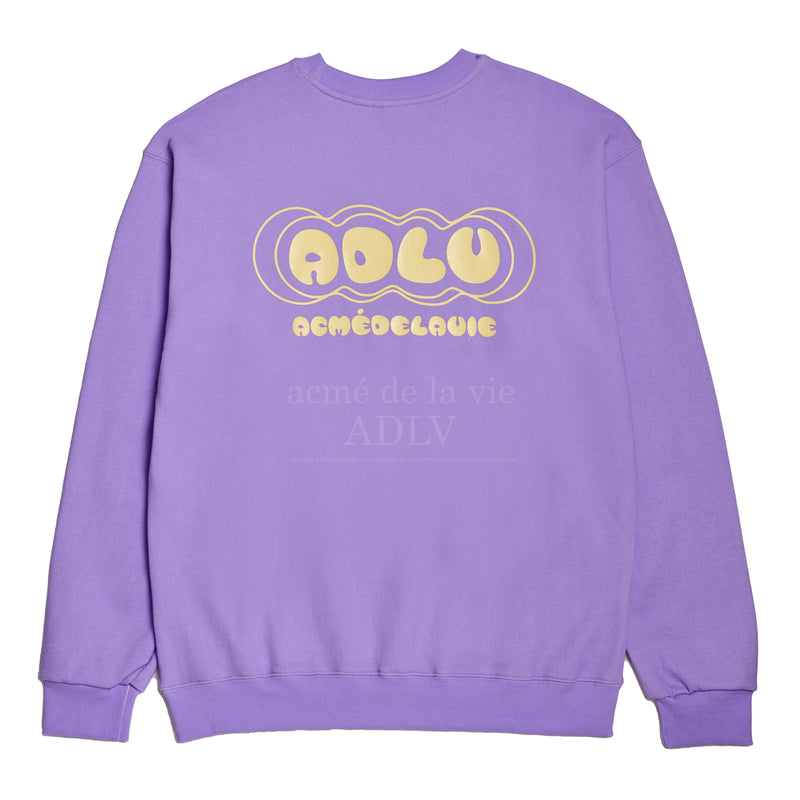 アクメドラビ(acme' de la vie) CIRCLE LOGO SWEATSHIRT LIGHT PURPLE