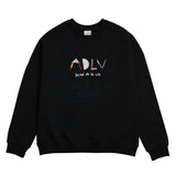 アクメドラビ(acme' de la vie)  PROTRACTOR LOGO SWEATSHIRT BLACK