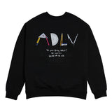 アクメドラビ(acme' de la vie)  PROTRACTOR LOGO SWEATSHIRT BLACK