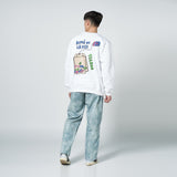 アクメドラビ(acme' de la vie)  PAISLEY FAKE DENIM PANTS SKYBLUE