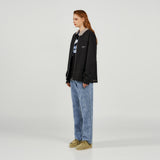 アクメドラビ(acme' de la vie) A LOGO MONOGRAM PATTERN DENIM PANTS BLUE