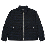 アクメドラビ(acme' de la vie) A LOGO MONOGRAM PATTERN WOVEN JACKET BLACK