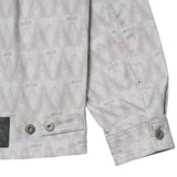 アクメドラビ(acme' de la vie) A LOGO MONOGRAM PATTERN WOVEN JACKET GREY