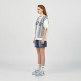 アクメドラビ(acme' de la vie) SIDE ZIPPER DENIM SHORT PANTS BLUE