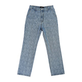 アクメドラビ(acme' de la vie) A LOGO MONOGRAM PATTERN DENIM PANTS BLUE