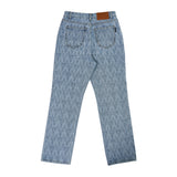 アクメドラビ(acme' de la vie) A LOGO MONOGRAM PATTERN DENIM PANTS BLUE