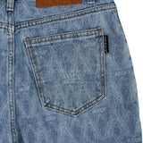 アクメドラビ(acme' de la vie) A LOGO MONOGRAM PATTERN DENIM PANTS BLUE