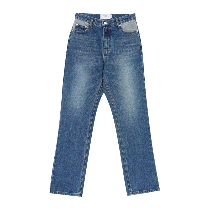 アクメドラビ(acme' de la vie) CAT BRUSH WASHING DENIM PANTS BLUE