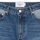 アクメドラビ(acme' de la vie) CAT BRUSH WASHING DENIM PANTS BLUE