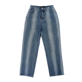 アクメドラビ(acme' de la vie) STRIPE BRUSH WASHING DENIM PANTS BLUE