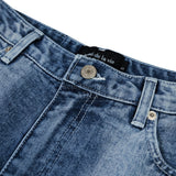 アクメドラビ(acme' de la vie) STRIPE BRUSH WASHING DENIM PANTS BLUE