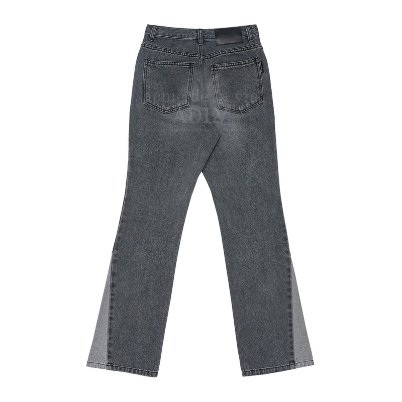 アクメドラビ(acme' de la vie) SIDE CUTTING BOOTCUT WOMEN DENIM PANTS BLACK