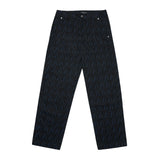 アクメドラビ(acme' de la vie) A LOGO MONOGRAM PATTERN WOVEN PANTS BLACK