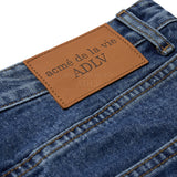 アクメドラビ(acme' de la vie) SIDE ZIPPER DENIM SHORT PANTS BLUE