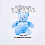 アクメドラビ(acme' de la vie) BLUE TEDDY BEAR SHORT SLEEVE T-SHIRT WHITE